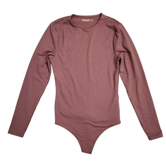 Abercrombie & Fitch Soft Collection Brown Long Sleeve Thong Bodysuit - Picture 1 of 4